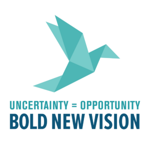 uncertainty equals opportunity a bold new vision spring conference logo
